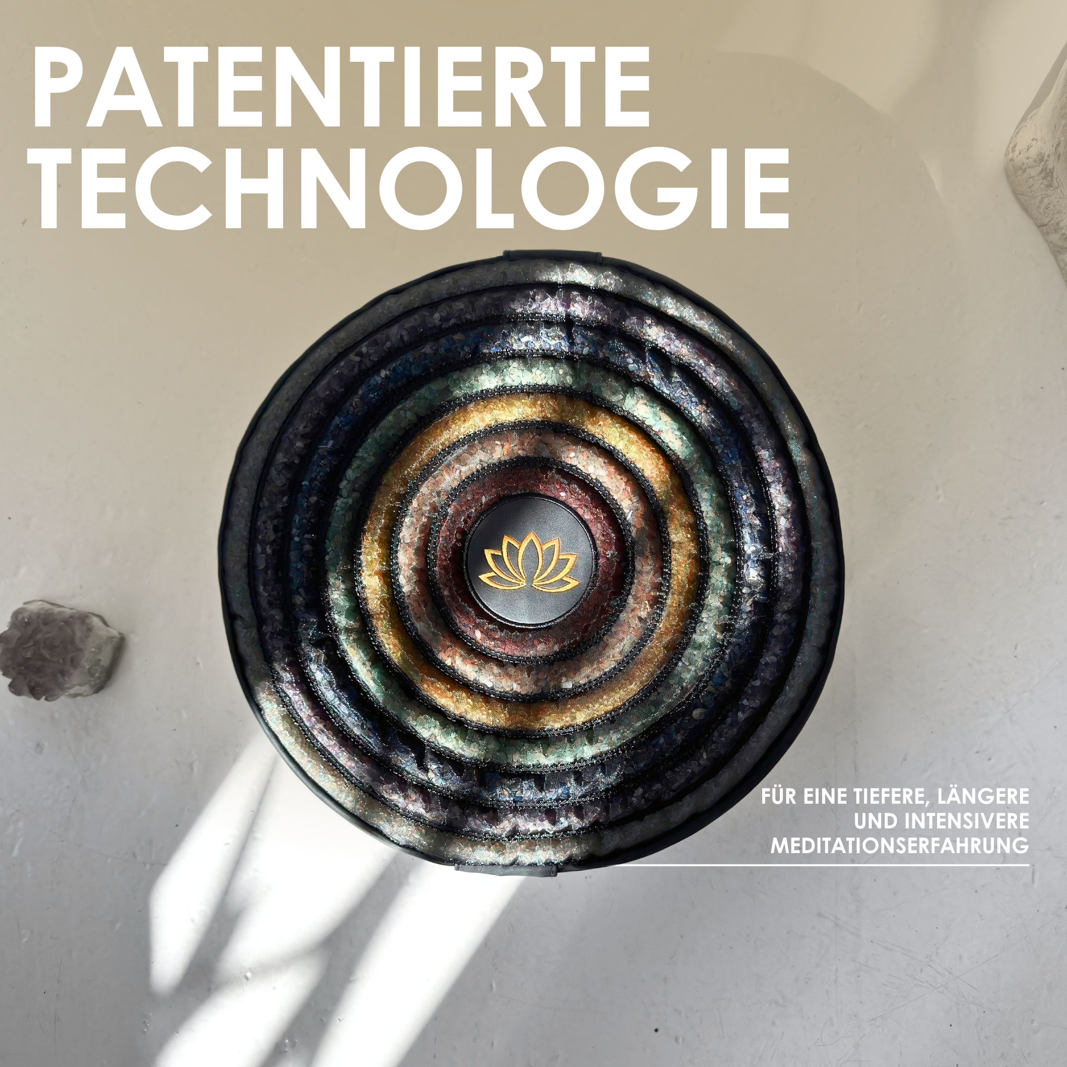 Chakra meditation cushion