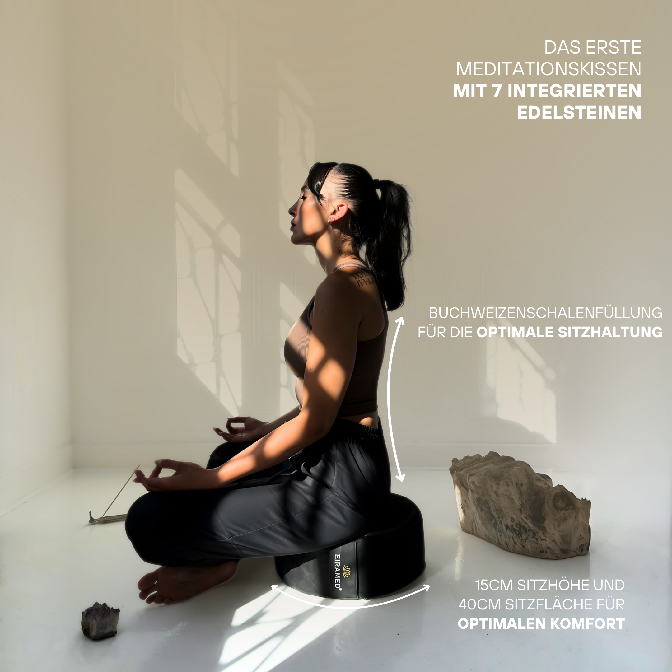 Chakra meditation cushion